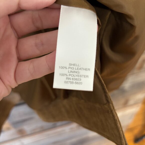 NWT Christopher & Banks Brown Machine Washable Suede Embroidered Jacket - Size M - Picture 9 of 9